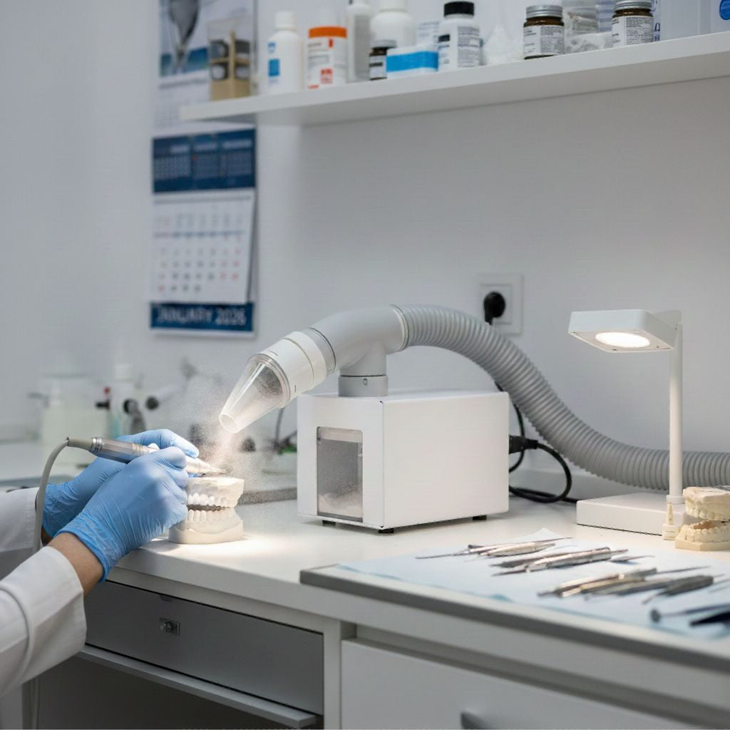 Control de polvo en el laboratorio dental: Guía para solución práctica paso a paso