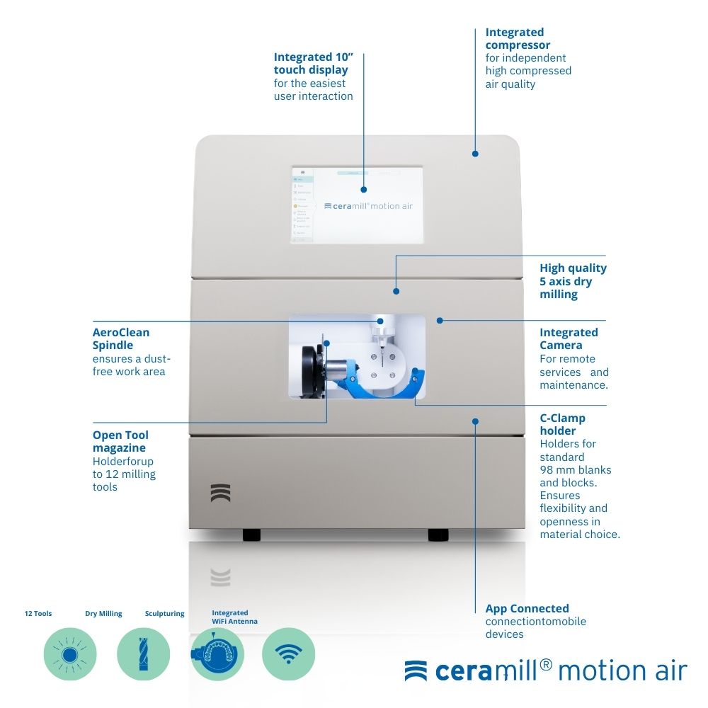 Ceramill Motion Air | Fresadora para seco con compresor integrado