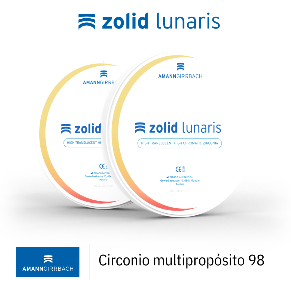 Zolid Lunaris | Disco de Zirconio multipropósito CAD/CAM