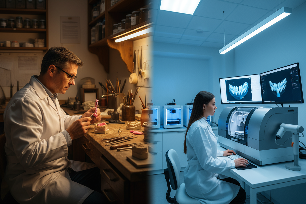 La evolución del laboratorio dental:  de lo analógico al flujo digital