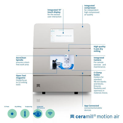 Ceramill Motion Air | Fresadora para seco con compresor integrado
